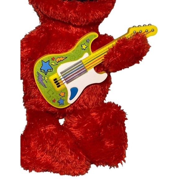 Hasbro Elmo Singing Tot Plush Guitar Sounds And  Mouth Moves Signing Music AS IS - Picture 3 of 10